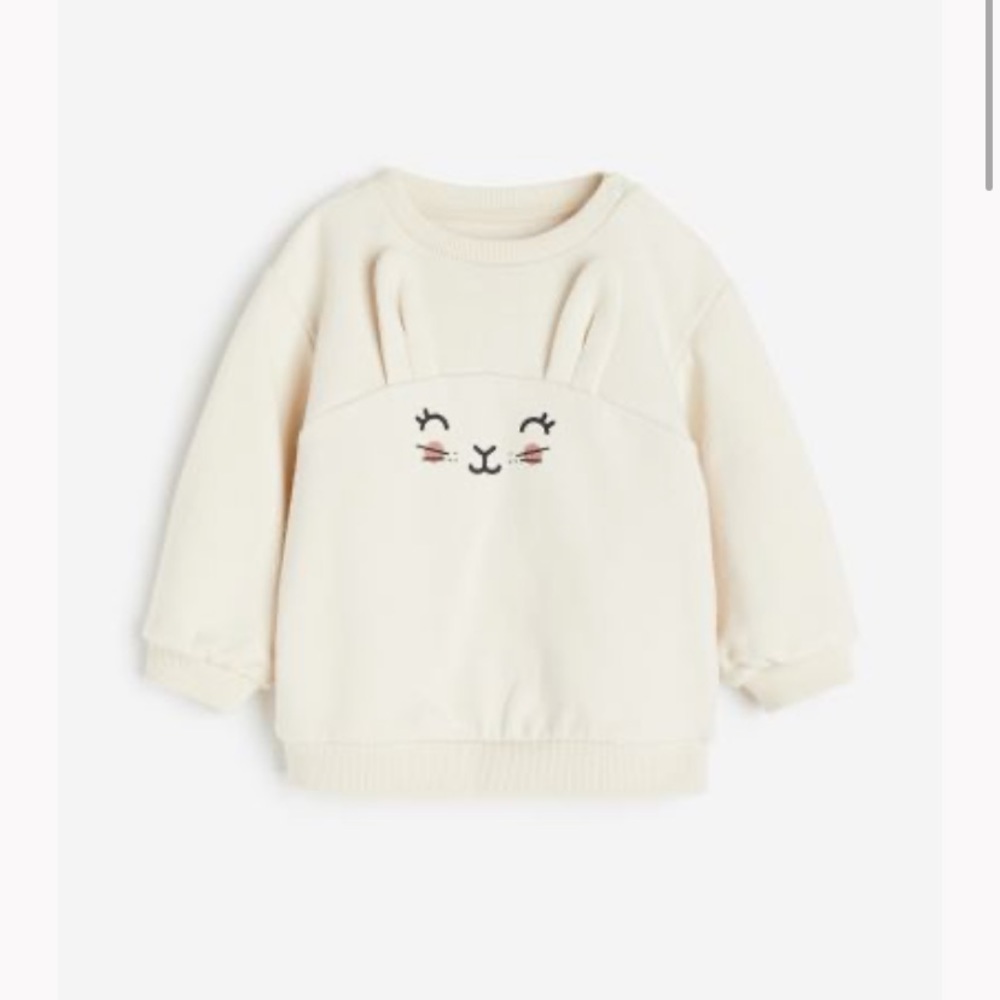 H&M button Bunny Sweater